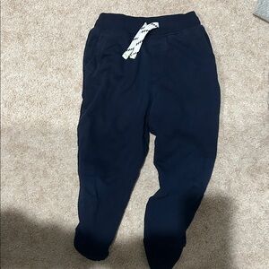 Crewcuts Navy Sweatpants with White Drawstring